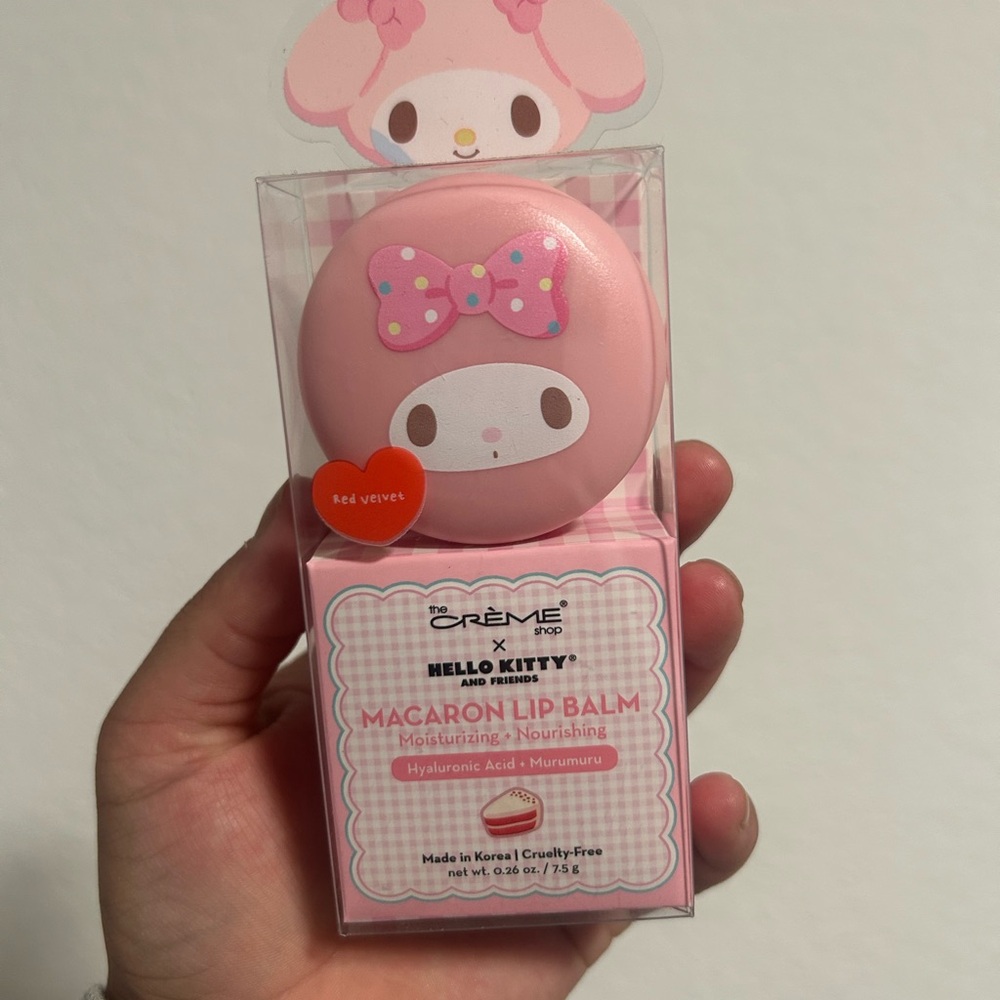 Crème x Hello Kitty Macaron Lip Balm - Red Velvet